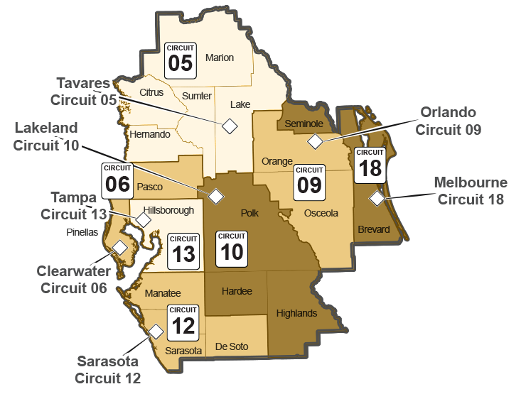 Region 3 Map. See county list below.